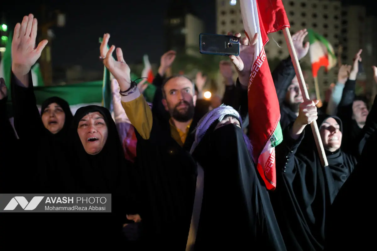 مراسم عزاداری در سوگ رهبر شهید انقلاب - تهران