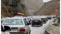 انسداد آزادراه تهران - شمال و محور چالوس