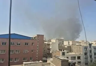 آتش سوزی در پل روشندلان تهران + جزئیات