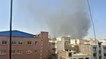 آتش سوزی در پل روشندلان تهران + جزئیات