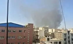 آتش سوزی در پل روشندلان تهران + جزئیات