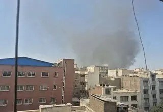 آتش سوزی در پل روشندلان تهران + جزئیات