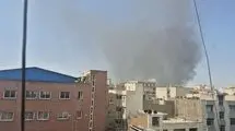 آتش سوزی در پل روشندلان تهران + جزئیات