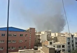 آتش سوزی در پل روشندلان تهران + جزئیات