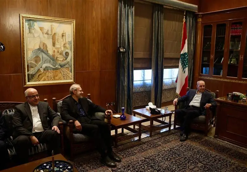 لاریجانی با رئیس مجلس لبنان دیدار کرد