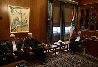  لاریجانی با رئیس مجلس لبنان دیدار کرد