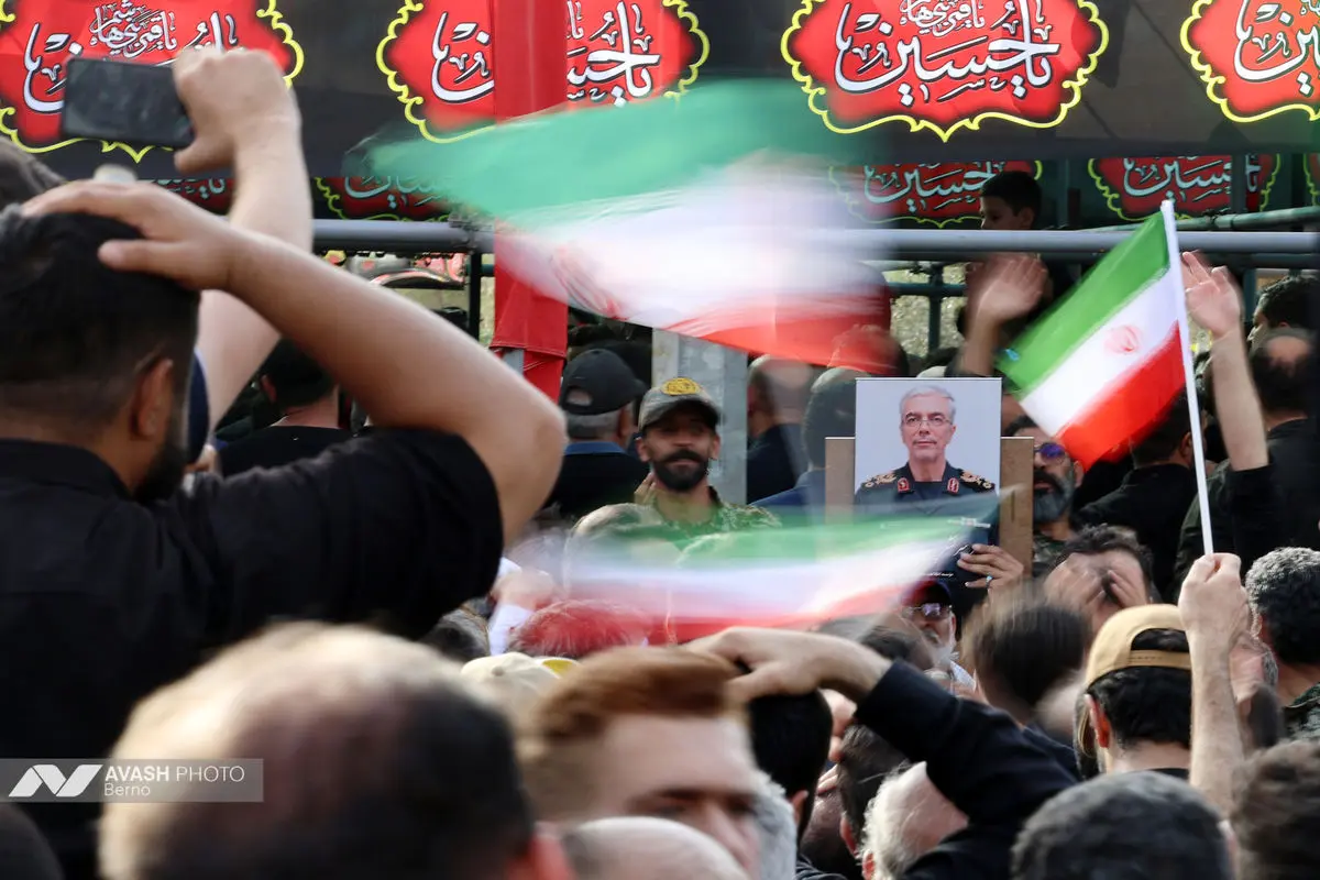 تشییع پیکرشهید محمد باقری و شهید محرابی در بهشت زهرا