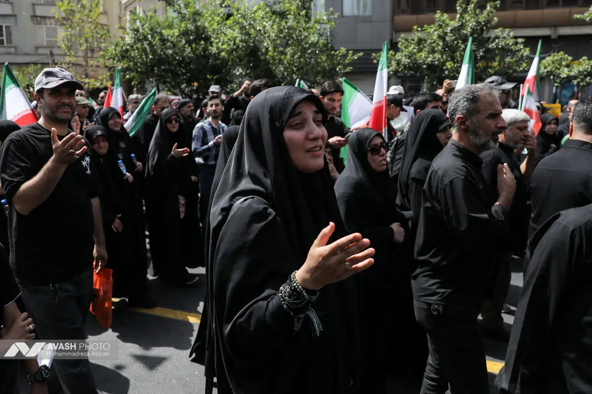 مراسم تشییع پیکر مطهر تعدادی از سرداران و فرماندهان، دانشمندان هسته‌ای