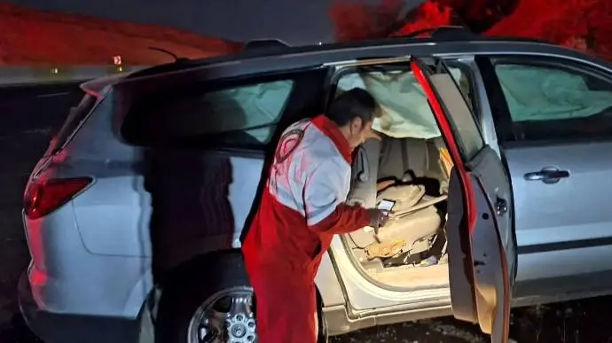 واژگونی خودروی آئودی با ۱۰ مصدوم