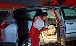 واژگونی خودروی آئودی با ۱۰ مصدوم