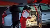 واژگونی خودروی آئودی با ۱۰ مصدوم
