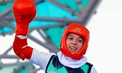 بازی‌های کشورهای اسلامی| صعود فرشته حسن‌زاده به فینال مسابقات موی‌تای