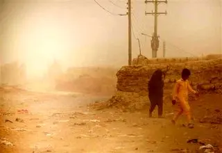 طوفان ۱۰۰ کیلومتر در ساعت گردوخاک در این منطقه
