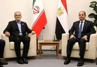گفتگوی پزشکیان با رئیس جمهور مصر