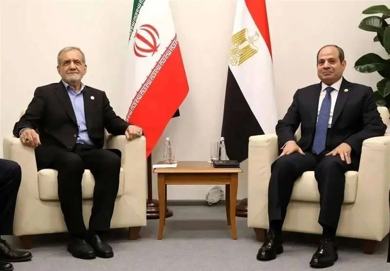 گفتگوی پزشکیان با رئیس جمهور مصر