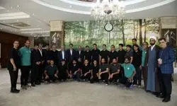 دیدار صمیمی تاج با اعضای تیم ملی فوتبال نابینایان