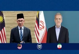 گفت‌وگوی تلفنی رئیس‌جمهور ایران و نخست‌وزیر مالزی 