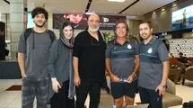 دیدار آبی‌پوشان با هنرمندان معروف در فرودگاه