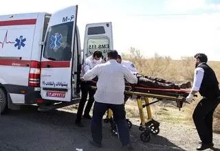 ۱۸ مصدوم و فوتی در حادثه گردنه چری/ عملیات اورژانس با ۱۱ آمبولانس انجام شد