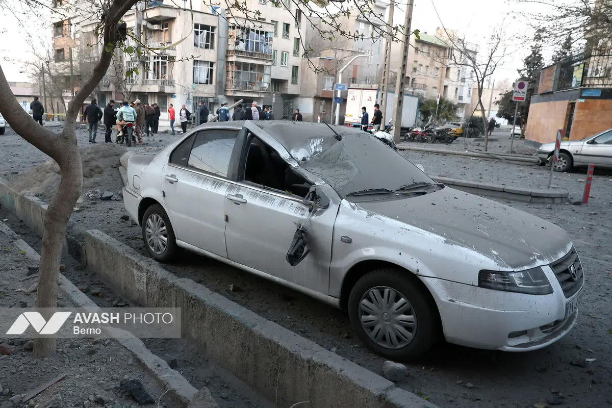 حمله هوایی صبح  امروز به تهران