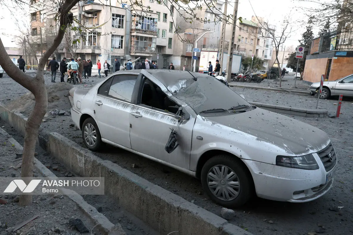 حمله هوایی صبح  امروز به تهران