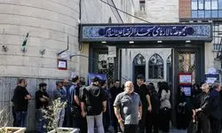 فاطمه مهاجرانی در مراسم ختم بهروز رضوی/ تصاویر