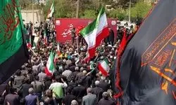 مراسم چهلمین روز شهادت مقام معظم رهبری در حال برگزاری است 