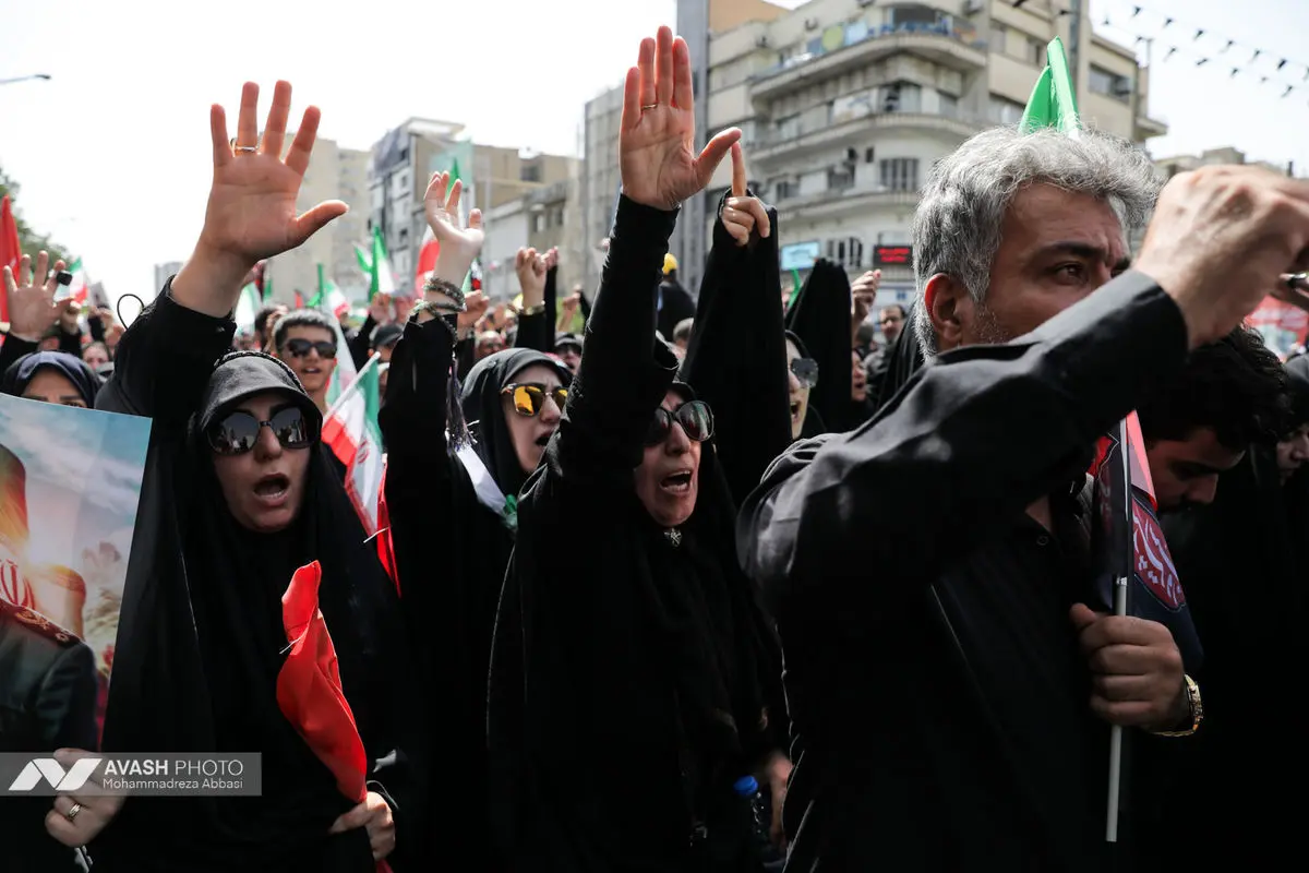 مراسم تشییع پیکر مطهر تعدادی از سرداران و فرماندهان، دانشمندان هسته‌ای