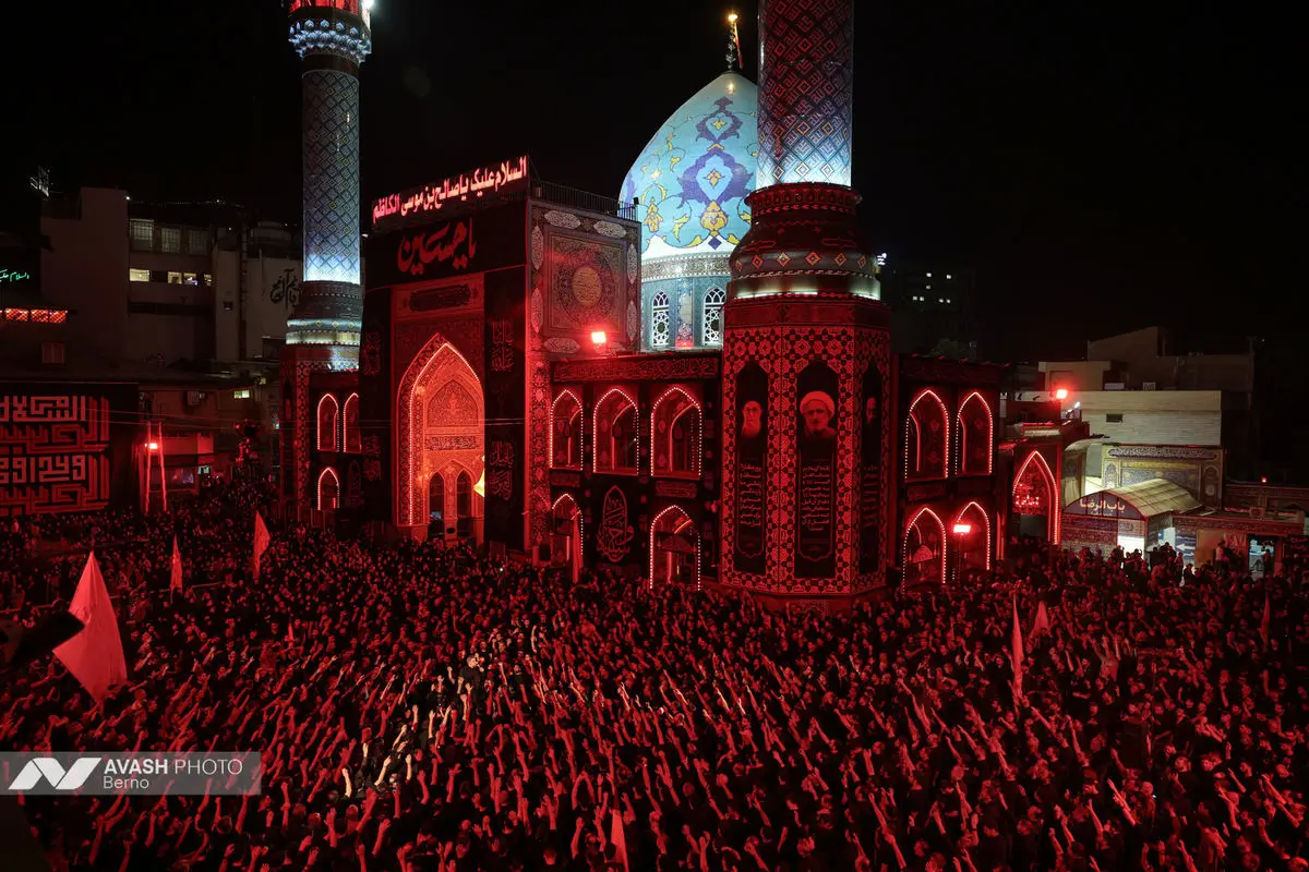 عزاداری شب نهم محرم امام زاده صالح