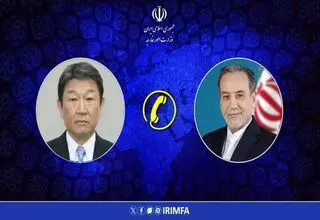 عراقچی و وزیر امورخارجه ژاپن با یکدیگر گفت‌وگو کردند