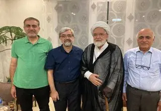 دیدار مشاوران میرحسین موسوی با مهدی کروبی 