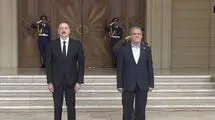 دیدار صمیمانه دکتر پزشکیان و الهام علی‌اف در ساحل خزر
