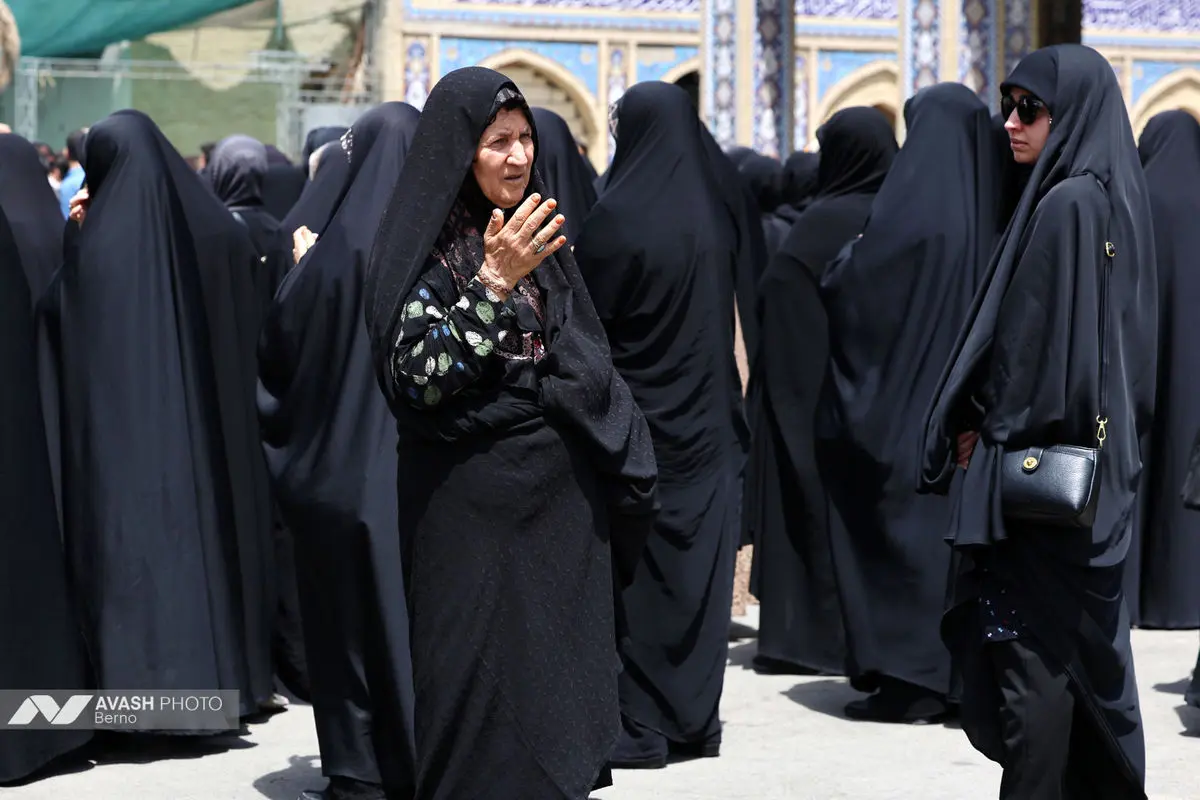 تشییع پیکر شهید حملات رژیم صهیونیستی در امام‌زاده حسن تهران