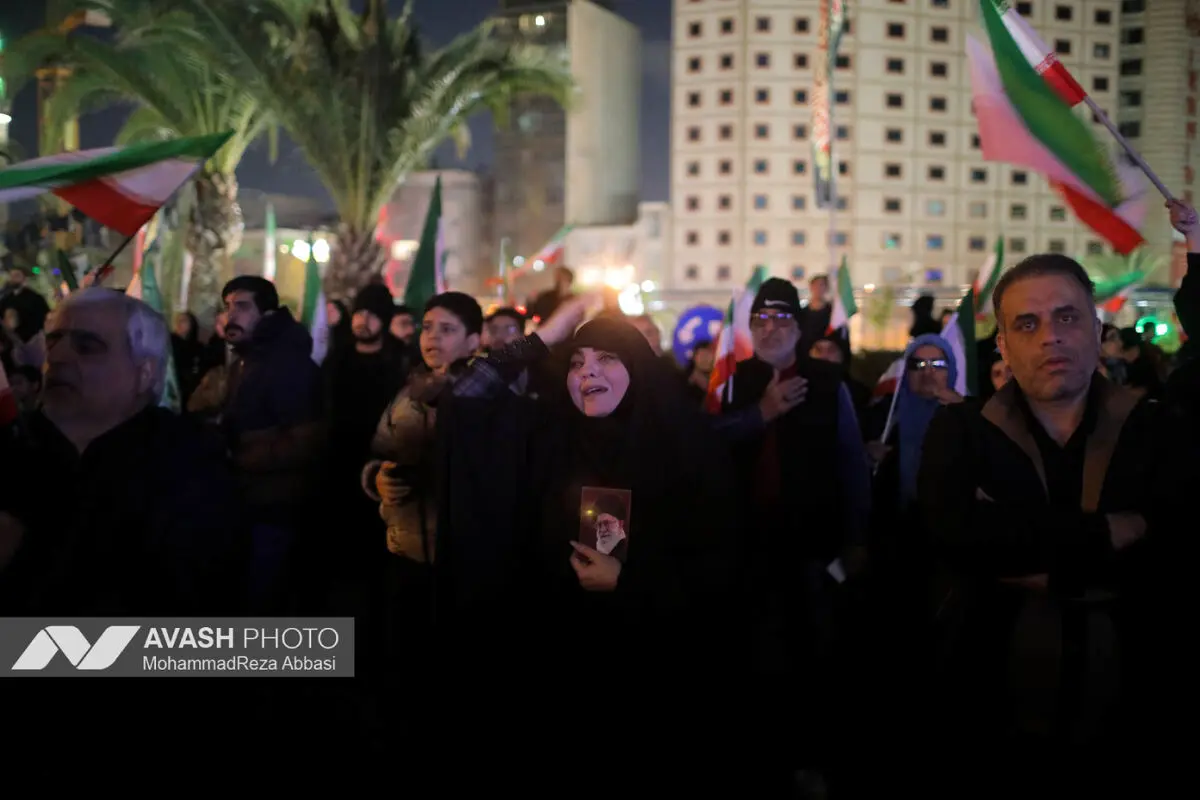 مراسم عزاداری در سوگ رهبر شهید انقلاب - تهران