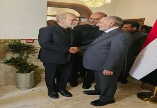 لاریجانی با رئیس پارلمان عراق دیدار کرد
