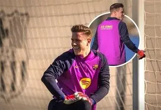 تراشتگن به تمرینات گروهی بارسلونا بازگشت