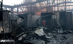 آتش‌سوزی دوباره در بندر شهید رجایی