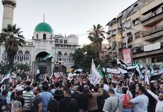تجمع اعتراضی ساکنان القنیطره سوریه به دلیل بازداشت فرزندانشان توسط اسرائیل