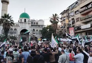 تجمع اعتراضی ساکنان القنیطره سوریه به دلیل بازداشت فرزندانشان توسط اسرائیل