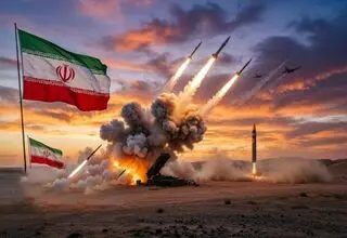 لحظه شلیک موشک‌های سپاه به ۸ نقطه از پایگاه‌های آمریکا