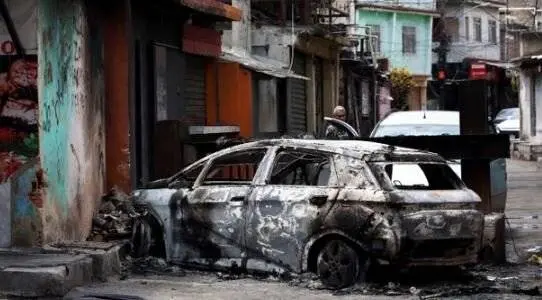 «ریودوژانیرو» به منطقه جنگی تبدیل شد + عکس