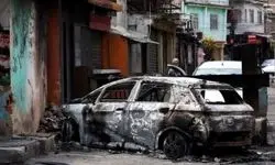 «ریودوژانیرو» به منطقه جنگی تبدیل شد + عکس 