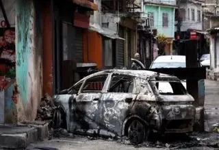 «ریودوژانیرو» به منطقه جنگی تبدیل شد + عکس