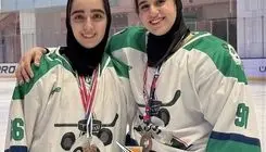 دختران هاکی روی یخ ایران در لیگ مجارستان