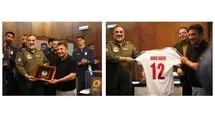 فرمانده نیروی هوایی ارتش به اردوی تیم ملی فوتبال رفت