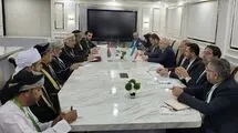 دیدار قالیباف و رئیس مجلس عمان در حاشیه نشست PUIC
