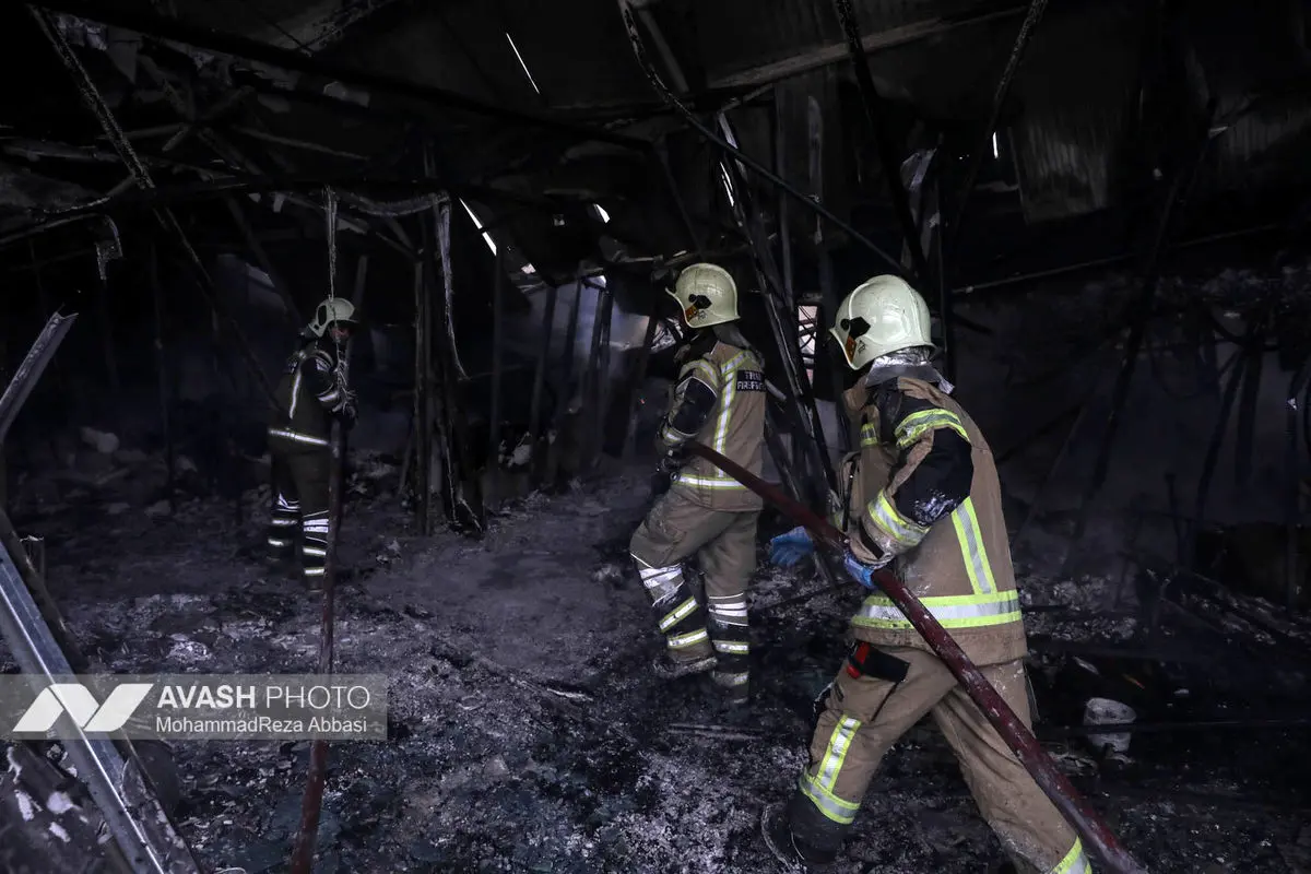 آتش‌سوزی بازار بزرگ جنت‌ - تهران