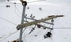 برف برق ۶۰ روستا در این منطقه قطع کرد