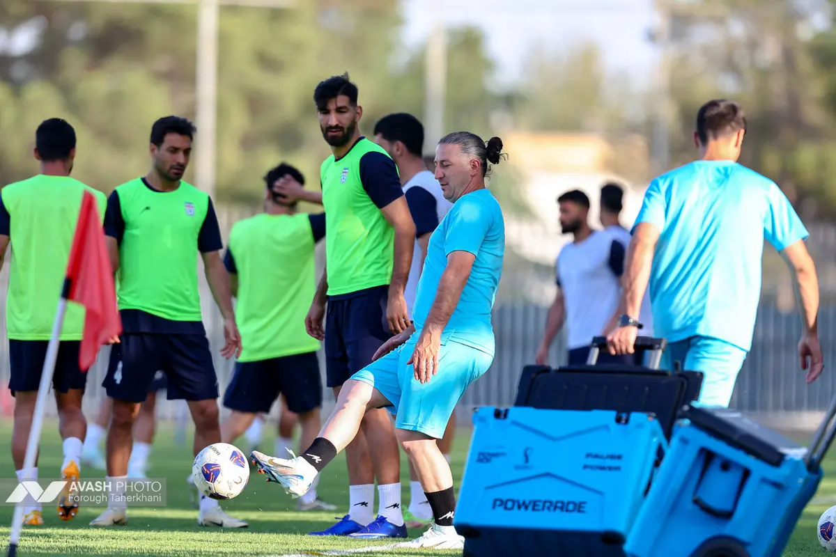 آخرین تمرین تیم ملی فوتبال قبل از سفر به قطر
