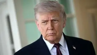 استقبال از ترامپ در فرودگاه پکن +فیلم